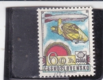 Stamps Czechoslovakia -  EXPOSICIÓN FILATÉLICA MUNDIAL-LZ-5 y LZ-127 Graf Zeppelin 1928