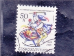 Stamps Czechoslovakia -  40º aniversario del Colectivo de Arte Popular Eslovaco