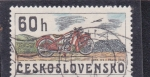 Stamps Czechoslovakia -  moto-Jawa 175, Praha (1935)