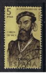 Stamps Spain -  Edifil  1305  Forjadores de América  Cabeza de Vaca