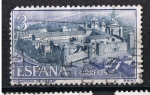 Stamps Spain -  Edifil  1496   Real Monasterio de  Santa María de Poblet  Vista General