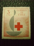 Stamps Chile -  cruz roja