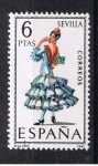 Stamps Spain -  Edifil  1956  Trajes típicos españoles  