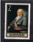 Stamps Spain -  Edifil  2151   Pintores   Vicente López Portaña  Día del Sello. Marco dorado  