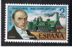 Stamps Spain -  Edifil  2173  125ª  Aniver. del Ferrocarril Barcelona - Mataró  