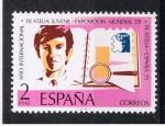 Stamps Spain -  Edifil  2174  Esposición Mundial de Filatelia ESPAÑA 75  y Año Inter. de la Filatelia juvenil. 