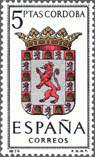 ESPAÑA 1963 1482 Sello Nuevo Escudos de las Capitales de Provincias Españolas Cordoba