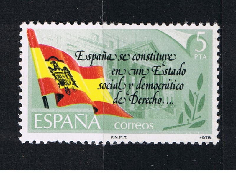 Edifil  2507  Proclamación de la Constitución Española