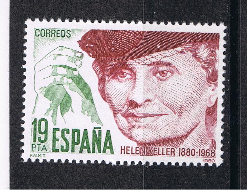 Edifil  2574   Centenario de Helen Keller  ( 1880 - 1968 )