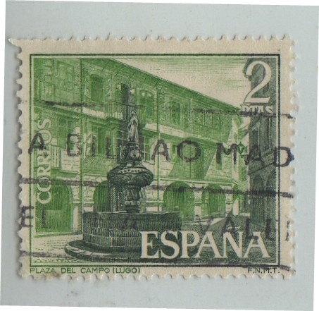 serie turistica-Plaza del Campo(Lugo)-1973