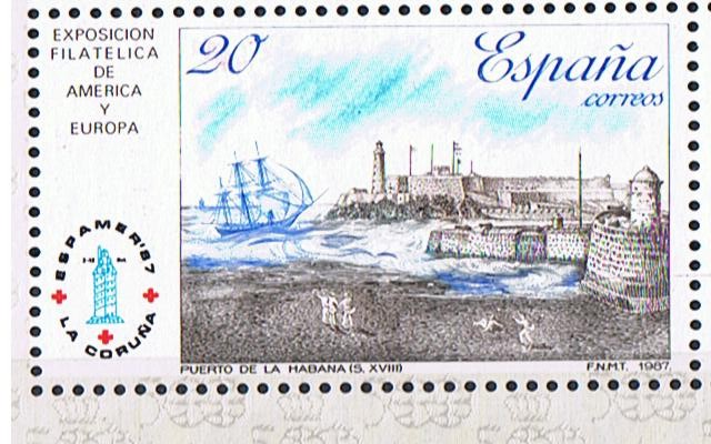 Edifil  2914  Exposición Filatélica de España y América ESPAMER¨87  