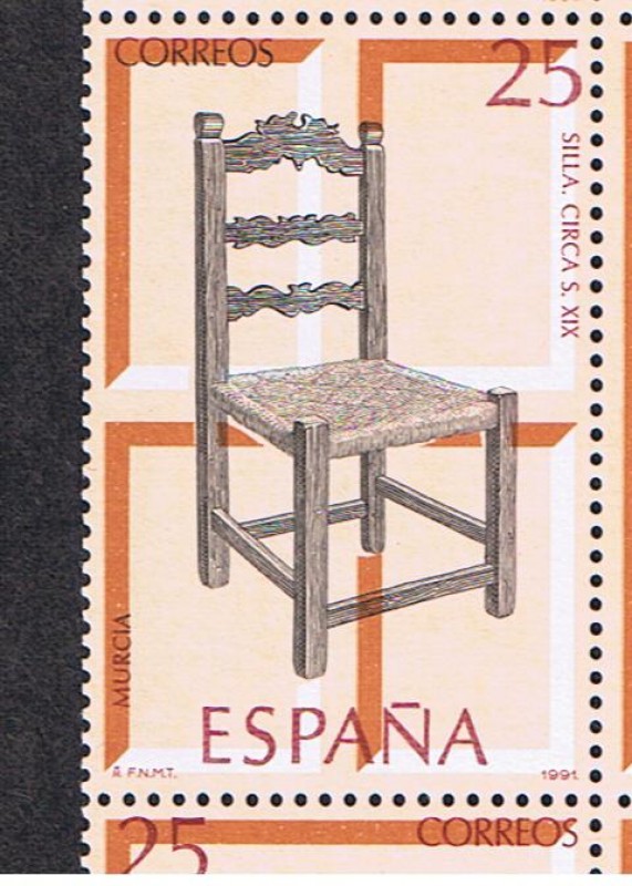 Edifil  3129  Artesanía española.  Muebles   