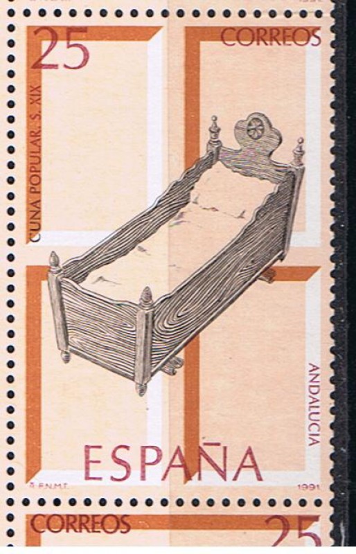 Edifil  3130  Artesanía española.  Muebles   