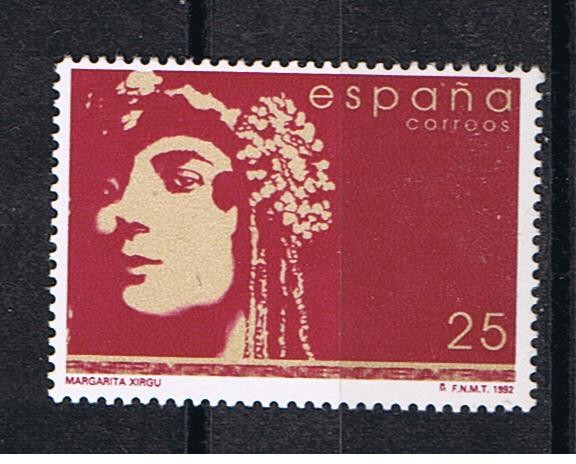 Edifil  3152  Mujeres famosas españolas.  Margarita Xirgu