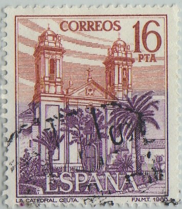 Paisajes y monumentos-Catedral de Ceuta-1983