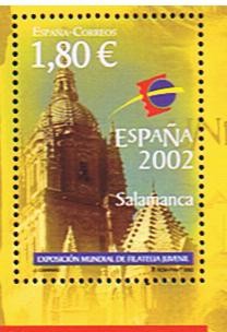 Edifil  3878  Esposición Mundial de Filatelia Juvenil España 2002.  