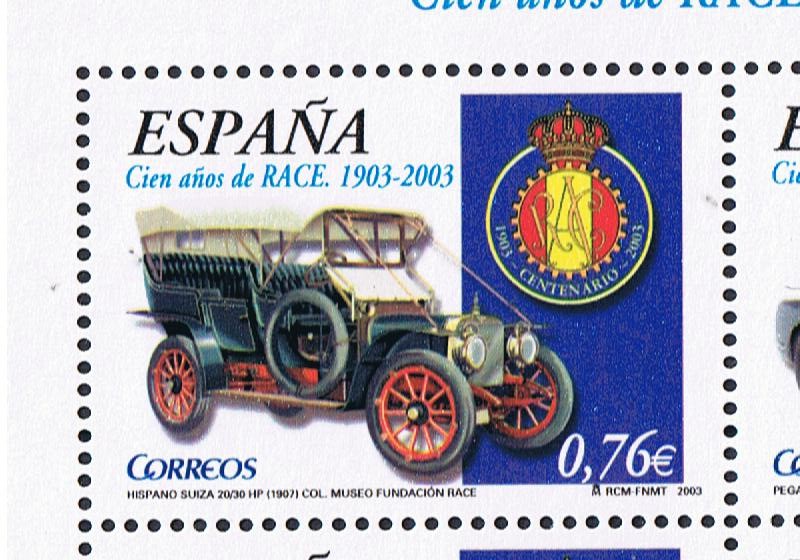 Edifil  SH 3996 C  Cien años del Real Automóvil Club de España (R.A.C.E.)  