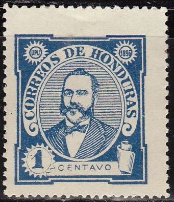 Honduras 1895 Scott 95 Sello Nuevo Presidente Celio Arias