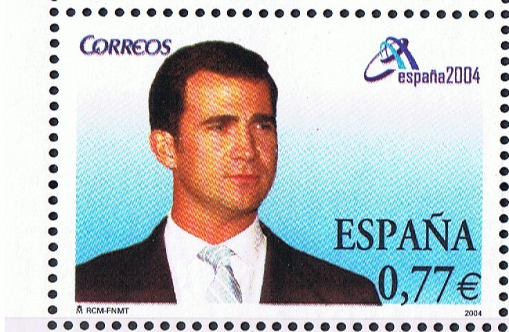 Edifil  SH 4087 B  Exposición Mundial de Filatelia ESPAÑA 2004. Valencia. Monarquía  