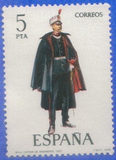 ESPANA 1978 (E2454) Uniformes militares 5p 2