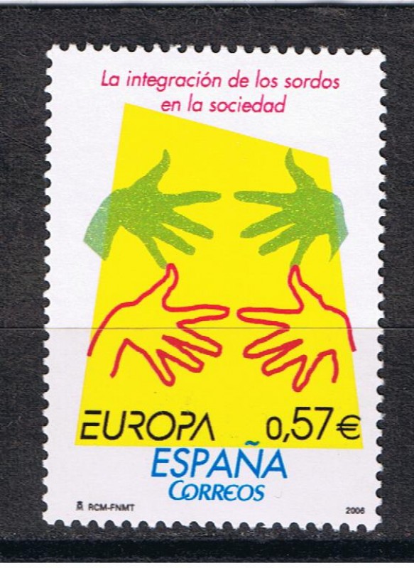 Edifil  4262  Europa. La integración de los invidentes y los sordos en la sociedad.  