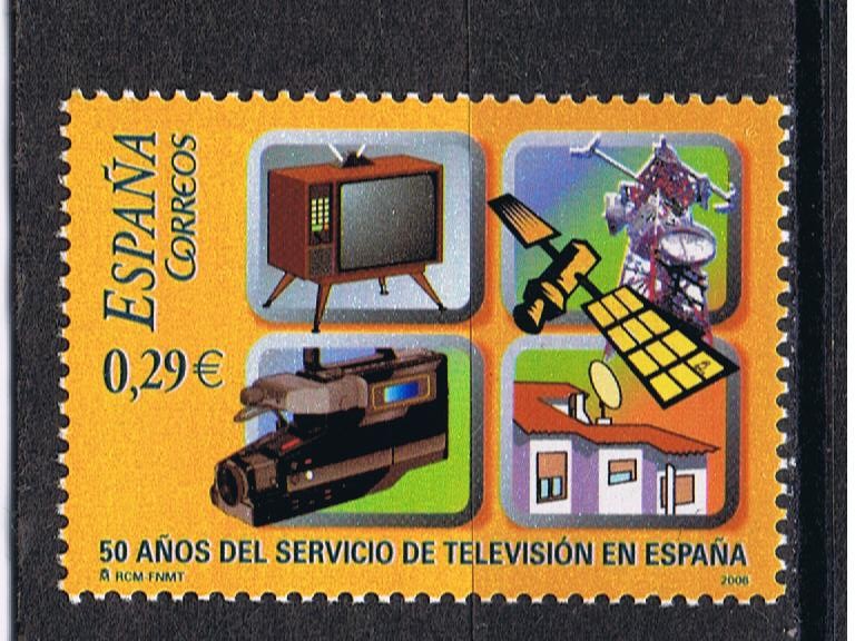 Edifil  4282  50º Aniv. del Servicio de Televisión Española.  