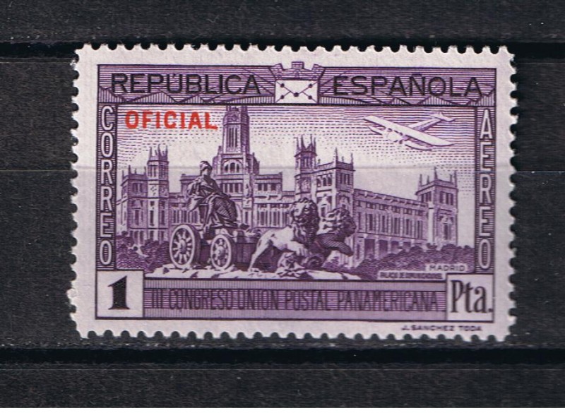 Edifil  634  III Congreso de la Unión Postal Panamericana.  Con habolitación Oficial   