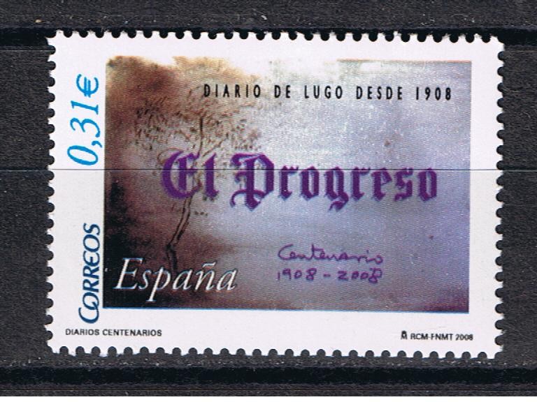 Edifil  4413  Diarios centenarios. El Progreso. Lugo  