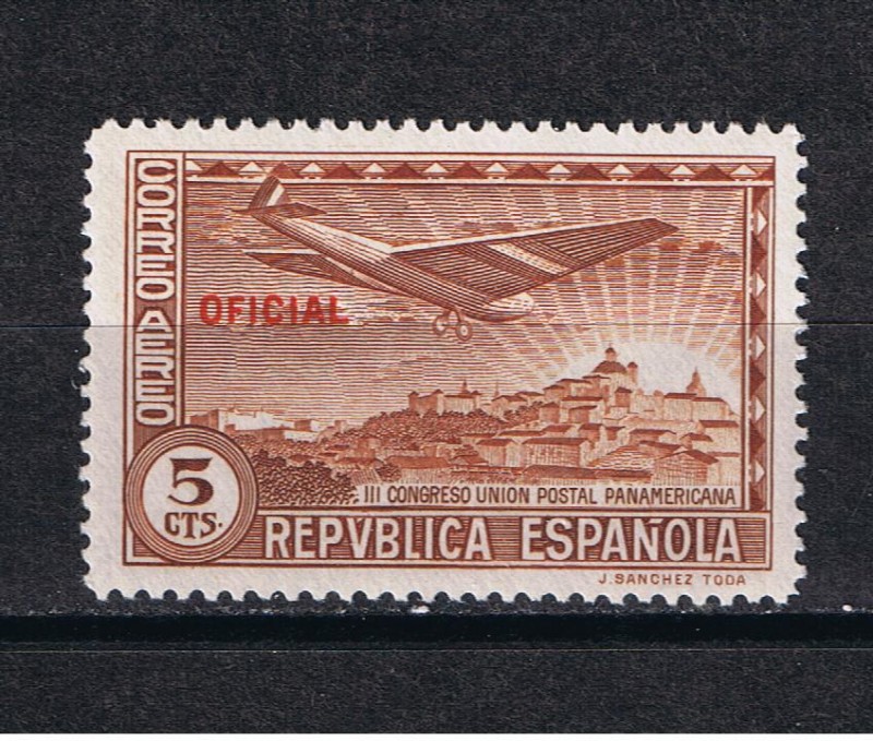 Edifil  630  III Congreso de la Union Postal Panamericana. Con habilitación Oficial.  