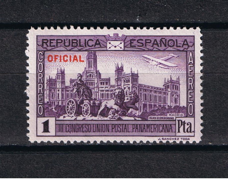 Edifil  634  III Congreso de la Unión Postal Panamericana.  Con habolitación Oficial   