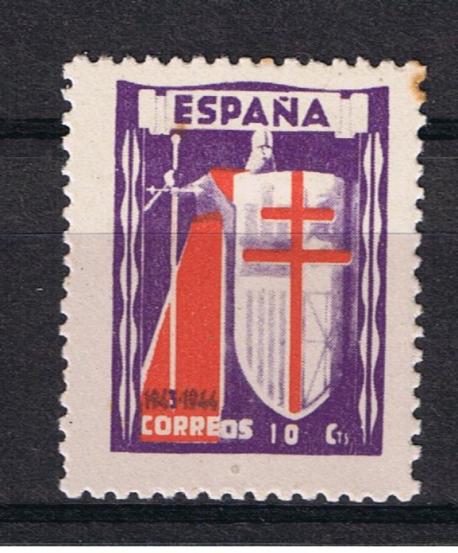 Edifil  970  Pro Tuberculosos. Cruz de Lorena en rojo  