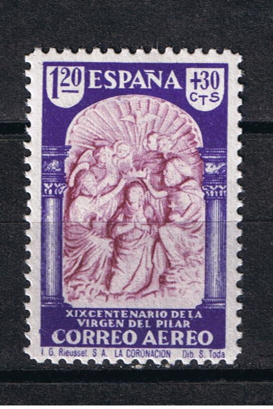 Edifil  909  XIX Cent. de la venida de la Virgen  del Pilar a Zaragoza.  