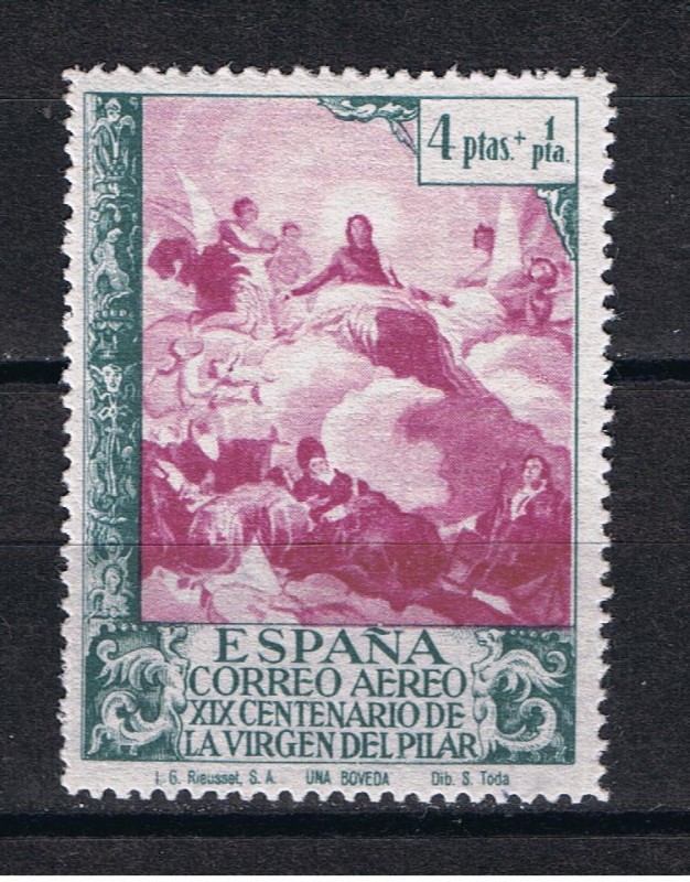 Edifil  912  XIX Cent. de la venida de la Virgen  del Pilar a Zaragoza.  