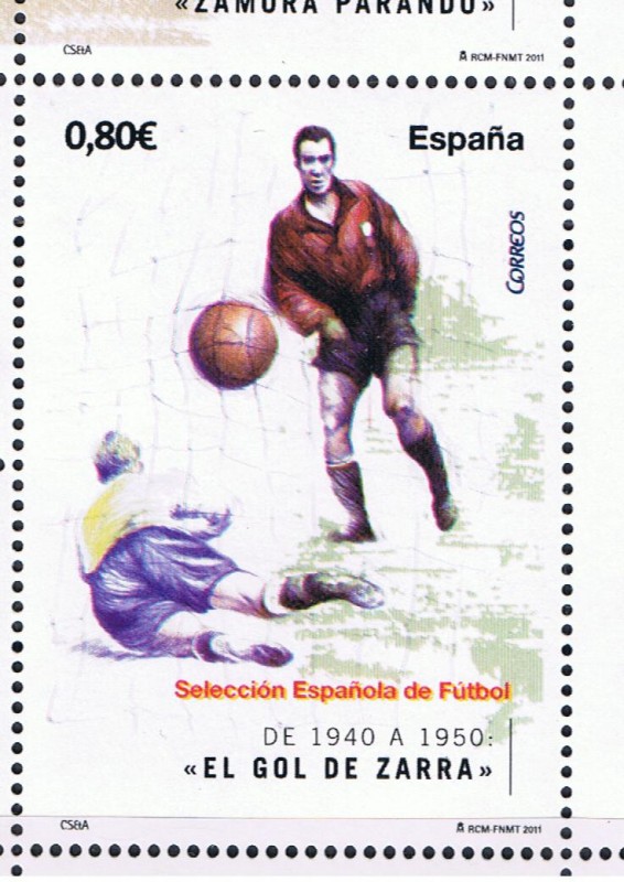 Edifil  4665 C Seleción Española de Fútbol.   