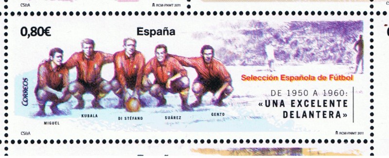 Edifil  4665 D Seleción Española de Fútbol.   