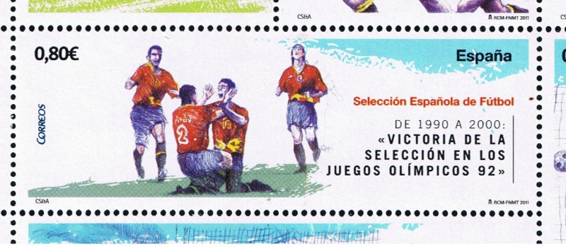 Edifil  4666 C Seleción Española de Fútbol.   