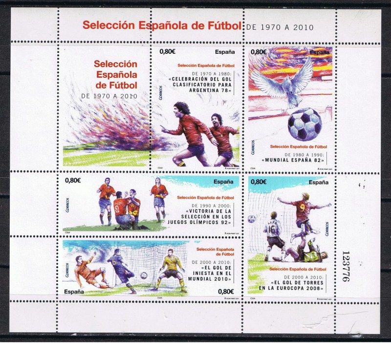 Edifil  4666 HB Seleción Española de Fútbol.   