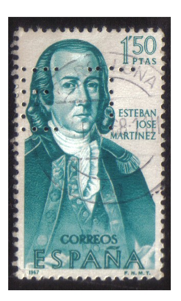 (1823) Forjadores de América. Esteban Jose Martínez