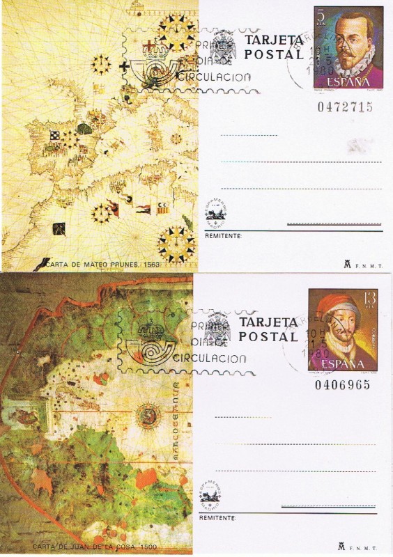 TARJETAS ENTERO POSTALES ESPAMER 80 MAT. PD BARCELONA