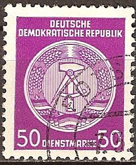 Marca de servicio,circ/der-DDR.