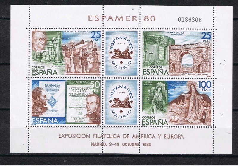 Edifil  2583  Exp. Filatélica de América y Europa,  