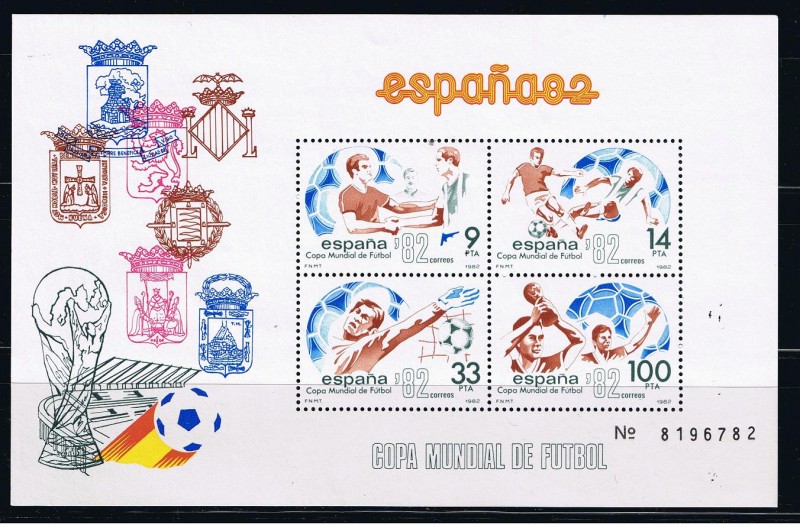 Edifil  2665  Copa Mundial de Fútbol España ´82.  