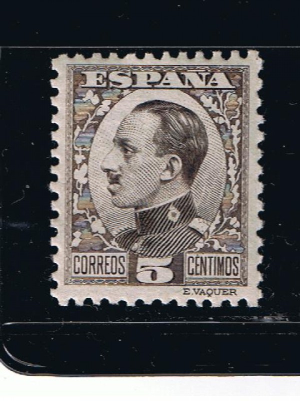 Edifil  491  Alfonso XIII tipo Vaquer de perfil.  