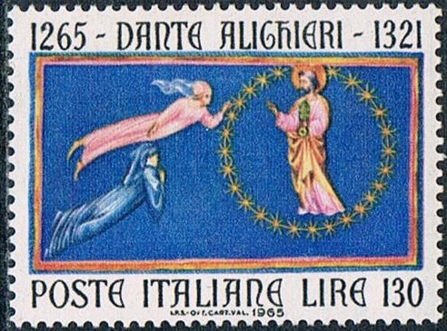 7º CENT. DEL NACIMIENTO DE DANTE ALIGHIERI. EL PARAISO. Y&T Nº 932