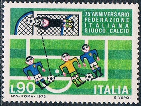 75º ANIV. DE LA FEDERACIÓN ITALIANA DE FÚTBOL. Y&T Nº 1138