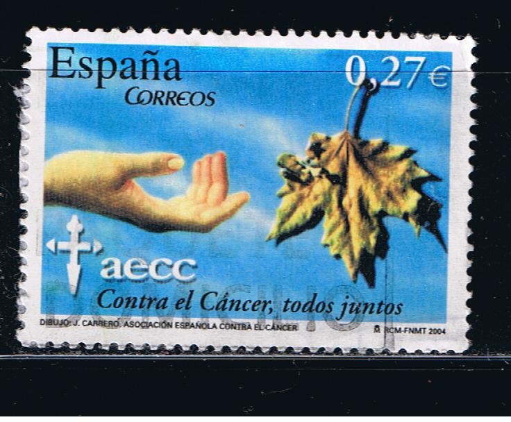 Edifil  4062  50º Aniver. de la Asociación Española contra el Cáncer.  ! Alegoría y logotipo de la A