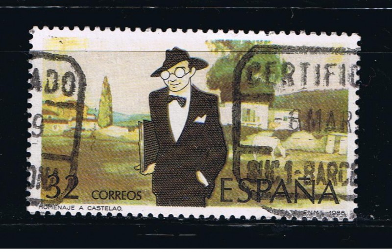 Edifil  2873  Centenario del nacimiento de Adolfo Rodríguez Castelao.  