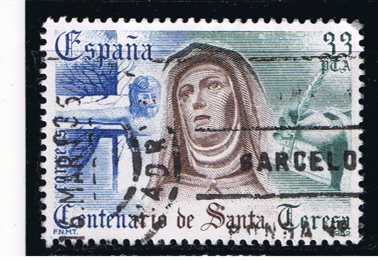 Edifil  2874   IV Cente. de la muerte de Santa Teresa de Avila.  