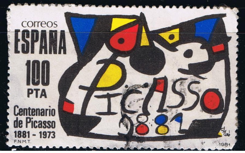 Edifil  2609  Homenaje a Pablo Ruíz Picasso.  