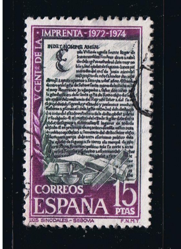 Edifil  2166  V Cente. de la Imprenta.   